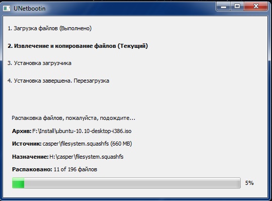 Программа Unetbootin